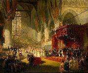 Nicolaas Pieneman The Inauguration of King William II in the Nieuwe Kerk, Amsterdam, 28 November 1840 Spain oil painting artist